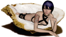 Black Pearl reclining pearl-shell illustration